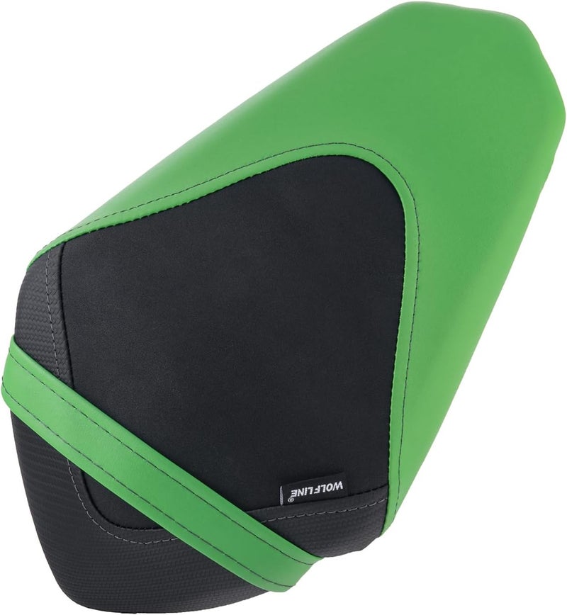 Fayedenicy Motorcycle Ninja 400 Z400 Front Driver Rider Solo Seat Cowls Anti Slip Rear Passenger Seat Covers Cushion Pad for Ka-wasaki Ninja400 Ninja-400 Z 400 Z-400 2018 2019 2020 2021 2022 2023 (Green-Rear) - Image 5